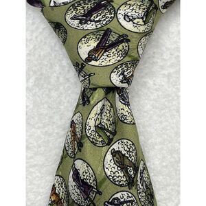 Nicole Miller  100% Silk Novelty All Over Print Golfers 1996-VTG 59"L‎ 4"W.